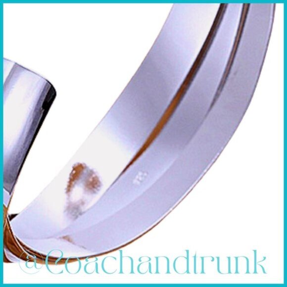 Sterling Silver Hallmark Art Nouveau Style Semi Adjustable Cuff Bracelet NWT - Picture 3 of 6